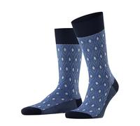 Burlington Men's Seaside Chic M So Cotton Patterned 1 Pair Socks, Blue Marine 6120, 6.5-11
