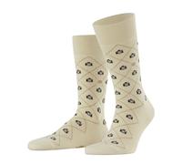 Burlington Men's Snapshots M So Cotton Patterned 1 Pair Socks, Beige Zement 4077, 6.5-11