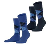 Burlington Men's Socks, 2-Pack - Argyle, Clip, One Size, 40-46