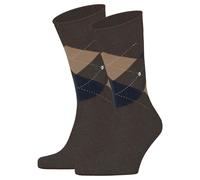 Burlington Men's Socks 2-Pack - Dundee, Diamond Pattern, Ankle Socks, Wool, ...