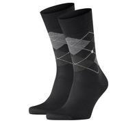 Burlington Men's Socks 2-Pack - Manchester, Diamond Pattern, Organic Cotton