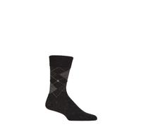 Burlington Mens Socks Argyle Speckled 'Dundee' Wool Leisure Weight 1 Pair 6.5-11