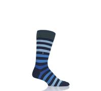 Burlington Mens Socks Colourful Striped Cotton Blackpool Bright Colours - 1 Pair