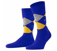 Burlington Men's Socks - King, Cotton, Diamond Pattern, Logo Emblem