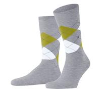 Burlington Men's Socks - King, Cotton, Diamond Pattern, Logo Emblem