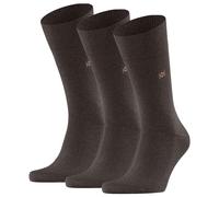Burlington Men's Socks Leeds 3-Pack - Virgin Wool, Logo, Solid, One Size, 40...