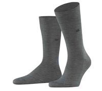Burlington Men's Socks Leeds - Virgin Wool, Logo, Solid, One Size, 40-46
