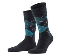 Burlington Men's Socks Preston - Diamond Pattern, Soft, Clip, One Size, 40-46
