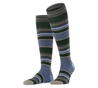 Burlington Men's Stripe M Kh Wool Long Patterned 1 Pair Knee-High Socks, Black 3000 6.5-11