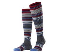 Burlington Men's Stripe M Kh Wool Long Patterned 1 Pair Knee-High Socks, Blue Marine 6120, 6.5-11