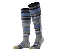 Burlington Men's Stripe M Kh Wool Long Patterned 1 Pair Knee-High Socks, Grey Dark 3070, 6.5-11