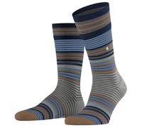 Burlington Mens Stripe Socks - Dark Grey