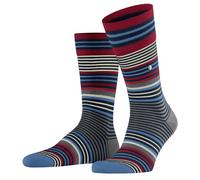 Burlington Mens Stripe Socks - Marine Blue