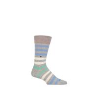 Burlington Men's Striped Cotton Socks Blackpool in Various Colours - 1 Pair Pack