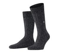 Burlington Men's Twist of Tweed M So Wool Silk Patterned 1 Pair Socks, Grey Anthracite Melange 3080, 6.5-11