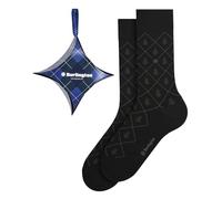 Burlington Men's Basic Mix Gift Box M So Cotton Patterned 1 Pair Socks, Blue Mix 0010 Christmas Giftset, 6.5-11