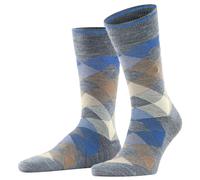 Burlington Newcastle Warm Wool Argyle Mid Calf Sock - Men's