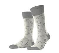 Burlington Mens Paisley Socks - Light Grey