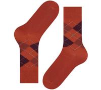 Burlington Preston Socks Orange Mens Cotton Blend Dress Casual Crew Socks