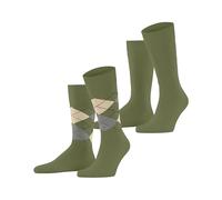 Burlington Reinforced Hard-Wearing Soft On Skin Mix Plain Argyle Pattern For Everyday Wear And Business Looks Multipack 2 Pairs