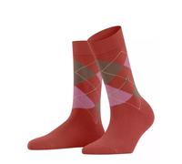 Burlington Reinforced Soft Flat Seam For Pressure-Free Toes Trendy Argyle Pattern 1 Pair