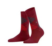 Burlington Reinforced Soft Flat Seam For Pressure-Free Toes Trendy Argyle Pattern 1 Pair