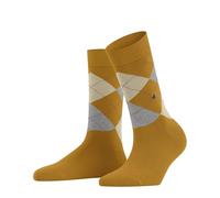 Burlington Reinforced Soft Flat Seam For Pressure-Free Toes Trendy Argyle Pattern 1 Pair