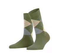 Burlington Reinforced Soft Flat Seam For Pressure-Free Toes Trendy Argyle Pattern 1 Pair