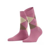 Burlington Reinforced Soft Flat Seam For Pressure-Free Toes Trendy Argyle Pattern 1 Pair
