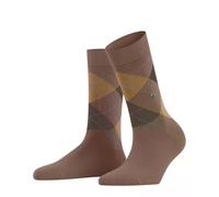 Burlington Reinforced Soft Flat Seam For Pressure-Free Toes Trendy Argyle Pattern 1 Pair