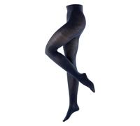 Burlington Rib Couture Women Tights 38-40 Blue