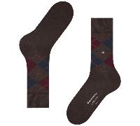 Burlington Socks Edinburgh Socks - Brown/Navy One Size One Size