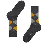 Burlington Socks Edinburgh Socks - Grey/Yellow One Size One Size