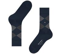 Burlington Men's Edinburgh M So Wool Patterned 1 Pair Socks, Blue Marine 6123, 6.5-11