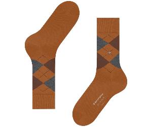 Burlington Socks Edinburgh Socks - Orange - One Size - Menswear One Size
