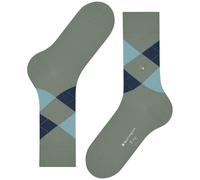 Burlington Men's King M So Cotton Patterned 1 Pair Socks, Green Sage 7068-O, 6.5-11