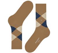 Burlington Men's King M So Cotton Patterned 1 Pair Socks, Brown Nougat 5158-O 6.5-11