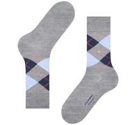 Burlington Manchester Socks Checkered 3615 Grey size 40-46
