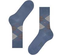 Burlington Manchester Socks Checkered 6274 Blue size 40-46