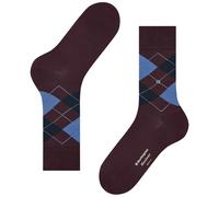 Burlington Socks Manchester Socks - Claret/Blue - One Size - Menswear One Size