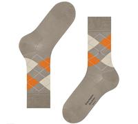 Burlington Socks Manchester Socks - Ecru and Orange One Size One Size