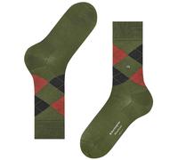 Burlington Socks Manchester Socks - Green/Grey - One Size - Menswear One Size