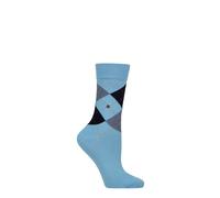 Burlington Socks Women's Queen Argyle Cotton Diamond Pattern Many Colours 1 Pair