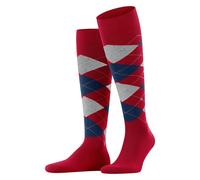 Burlington Soft Cotton Long Argyle Knee High King Socks - Men's