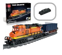 Burlington Train Building Set-1065PCS, Compatible with LEGO City Train