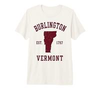 Burlington Vermont Est. 1797 Retro Style Premium T-Shirt