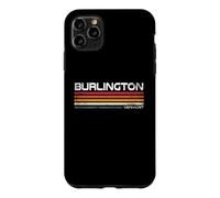 Burlington Vermont Retro Stripes Vintage City Design Case for iPhone 11 Pro Max