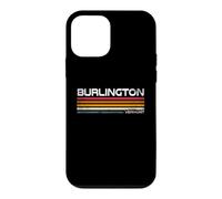 Burlington Vermont Retro Stripes Vintage City Design Case for iPhone 12 mini