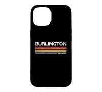 Burlington Vermont Retro Stripes Vintage City Design Case for iPhone 15