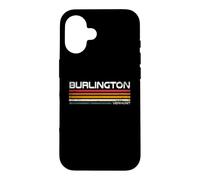 Burlington Vermont Retro Stripes Vintage City Design Case for iPhone 16